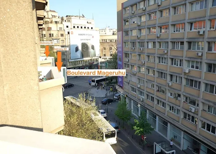 Spacious 3br, 2bt With 5 Balconies Апартаменти Бухарест